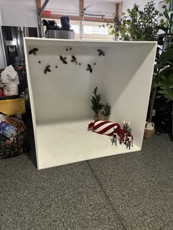 Viral White Wooden Box 4x4x4 For Photos!!