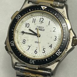 Vintage Timex Indiglo Diver Bezel Watch 