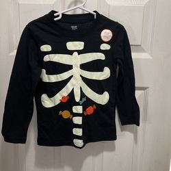 Carters Skeleton Halloween Shirt