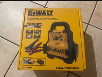 Dewalt automotive cordless jump starter / Battery charger comes with 5 ah batt and 20v charger $160