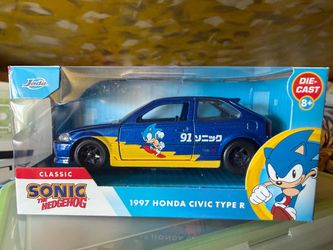 Jada Sonic Hedgehog 1997 Honda Civic Type R 1:32 Scale