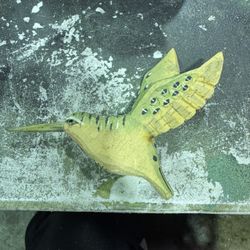 Hand carved Wooden hummingbird