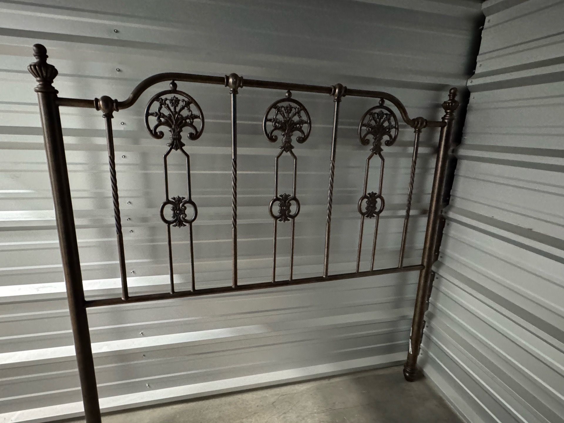 Metal framed Queen bed