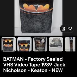 Bat Man VHS Tape   Mint  