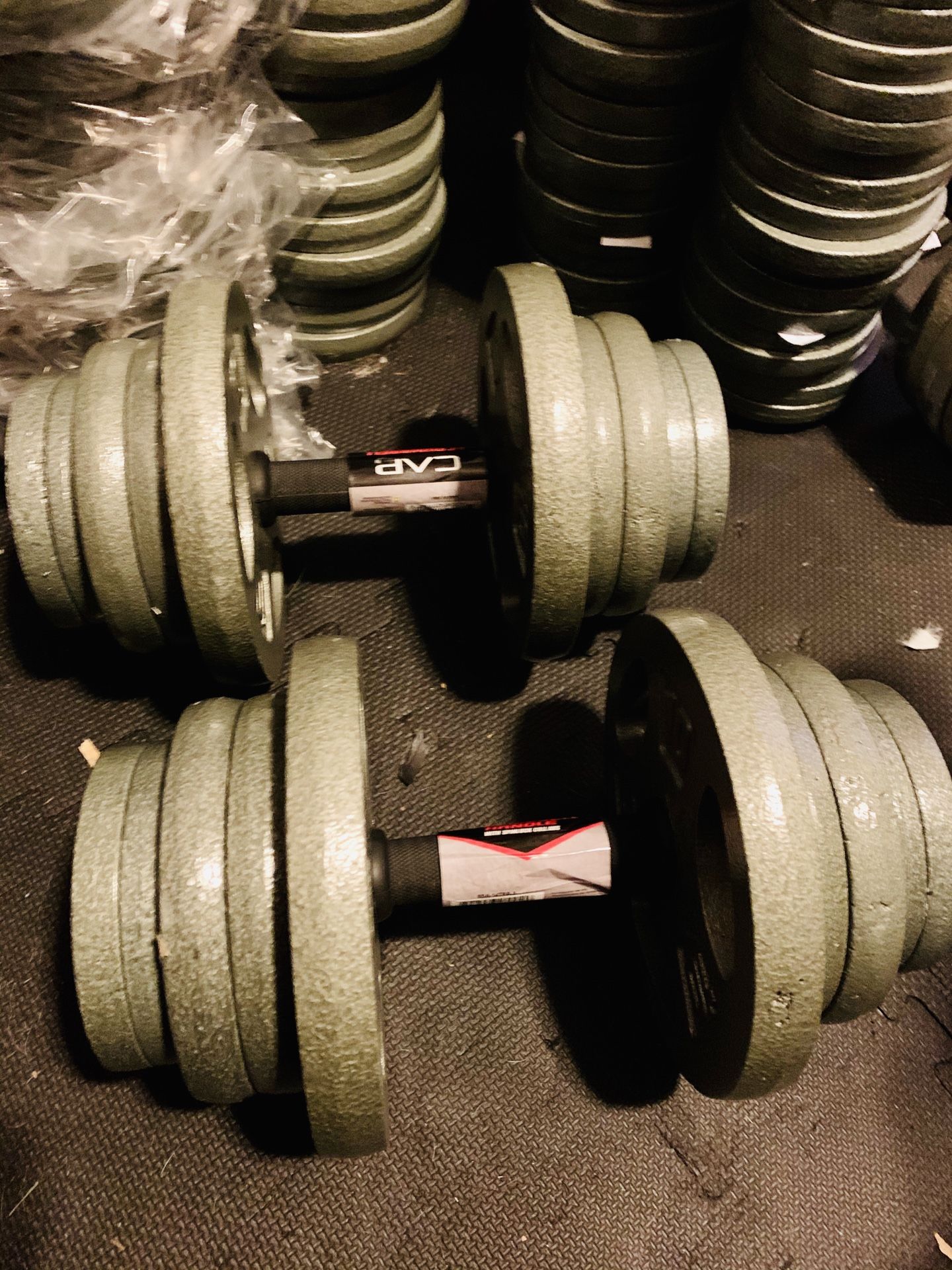 50 lbs each adjustable dumbbell set ( we make them to any size)