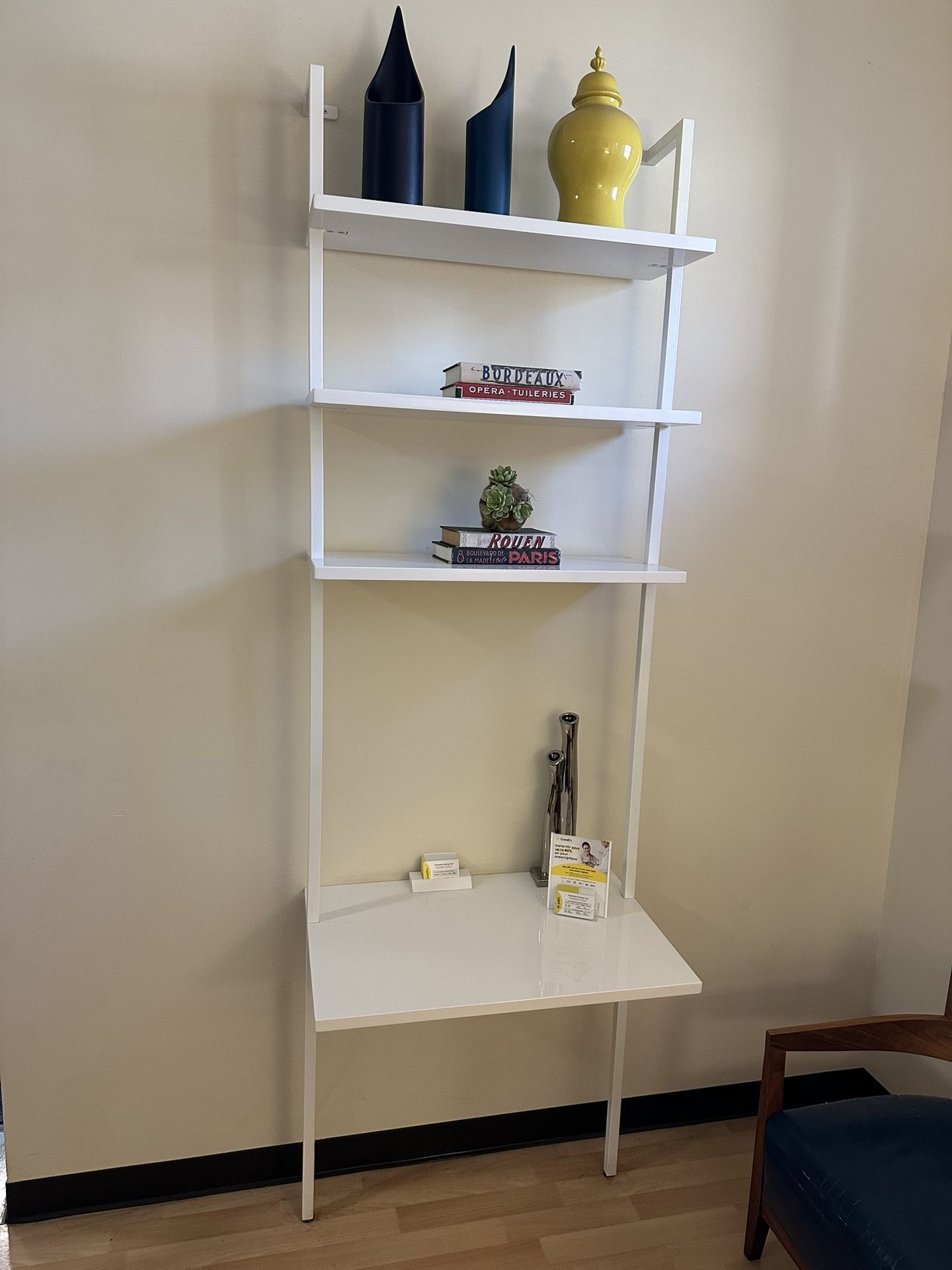 CB2 Stairway Desk With shelves 96in