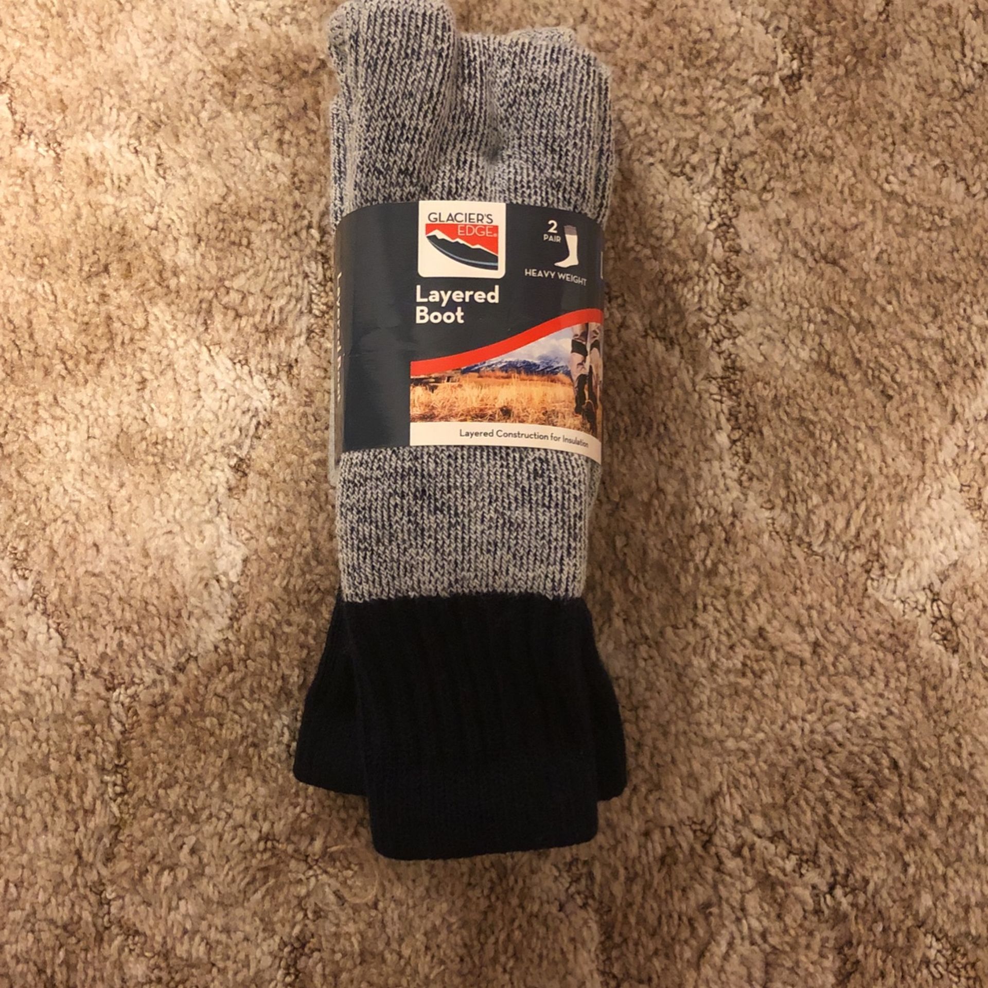 Men’s Layered Boot Heavy Weight Socks L Size