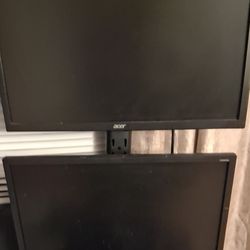 Two Monitors with Stand