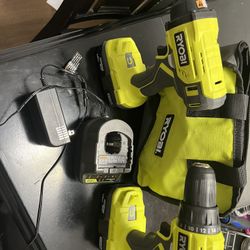 Ryobi Drill Set 