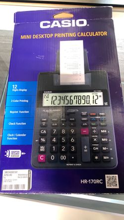 Casio mini desktop printing calculator