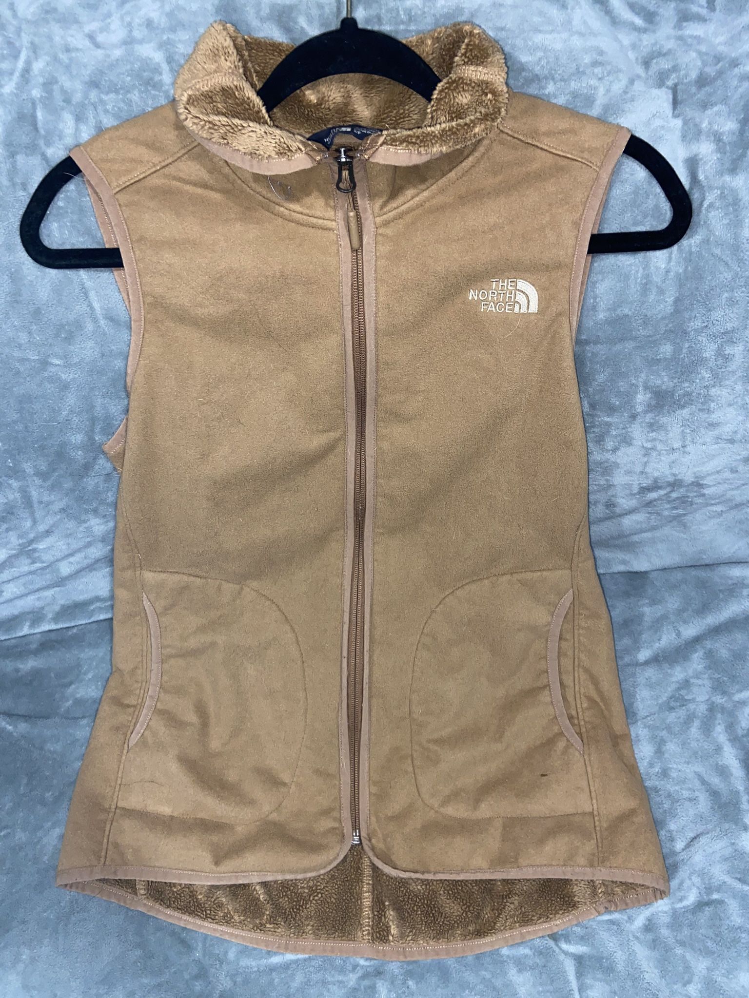 XS The North Face Brown Fleece Vest