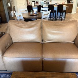 Caramel leather Couches