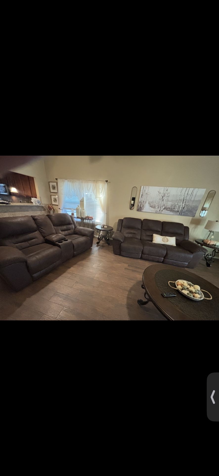 Loveseat And Recliner 