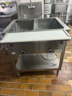 Steam Table 2 Well Great Condition Electric Calentador de Comida