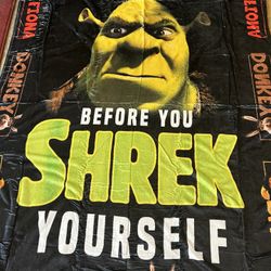 New Large Shrek Blanket 