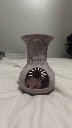 Vintage Celestial Sun Ceramic Oil Burner / Wax Warmer