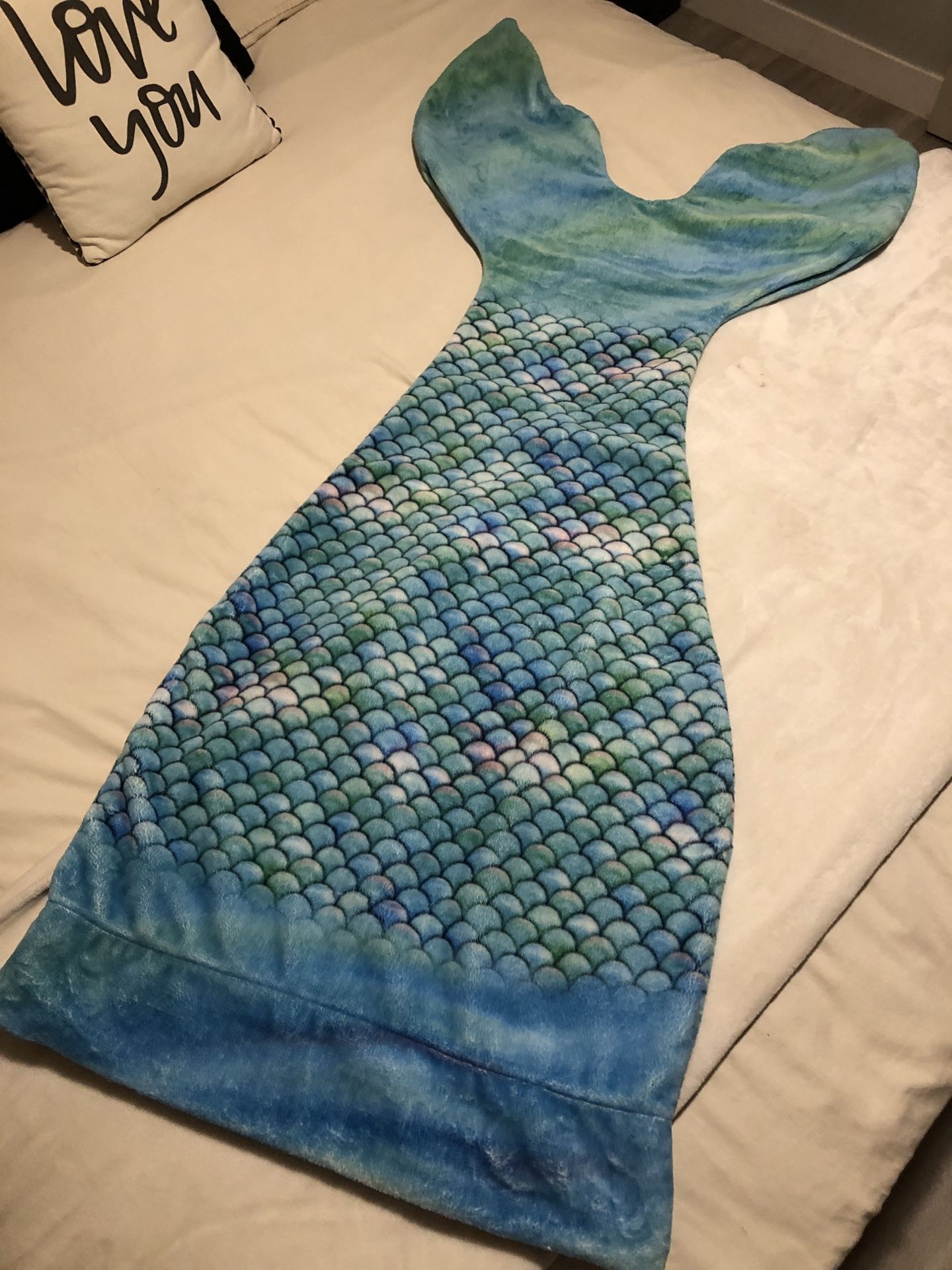 Mermaid tail throw blanket- comfy Tails by Providence’s .