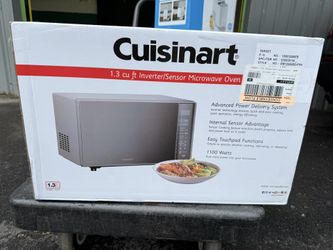 New Cuisinart 1.3 Cu Ft Inverter Microwave 1100W Sensor Cook Mirror Finish