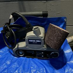 Porter Cable Belt Sander W/ Extra Belts 