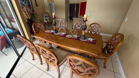 Juego de comedor de madera