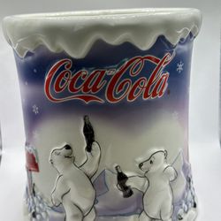 Great Condition Ceramic Cookie Jar - Coca Cola Polar Bear