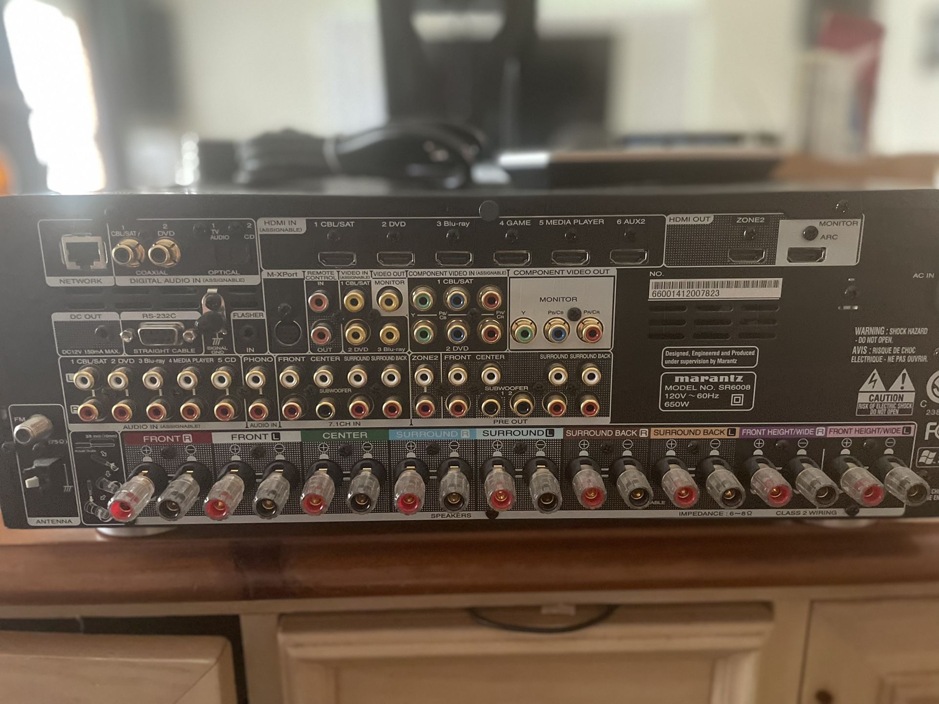 Marantz 7.2 Channel Reciever (SR6008)