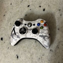 Genuine Microsoft Xbox 360 Arctic Camouflage Wireless Controller Limited Edition
