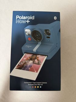 Polaroid Now+ Instant Film Camera - Blue Gray