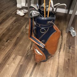 Complete Beginner Golf Set + Premium Vintage Leather Bag – Ready to Play!