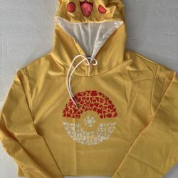 Pikachu, Pokémon Lightweight Crop Hoodie Large *BRAND NEW*