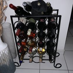 Bar - Wine rack - Wine Holder - Holds 17 Bottles Of Wine - Alcohol - Cocktail Party!