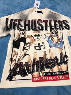 Life hustlers tee.   S,m,l,xl