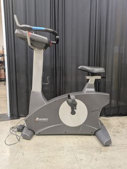 Spirit Fitness Upright Stationary Bicycle in Grey