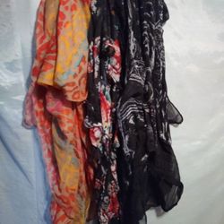 Trio of Lightweight Printed Scarves