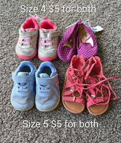 Size 4 & 5 toddler girl shoes