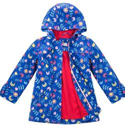 2 In 1 Andes Forest Rain Coat For Toddler,  Size 3-4
