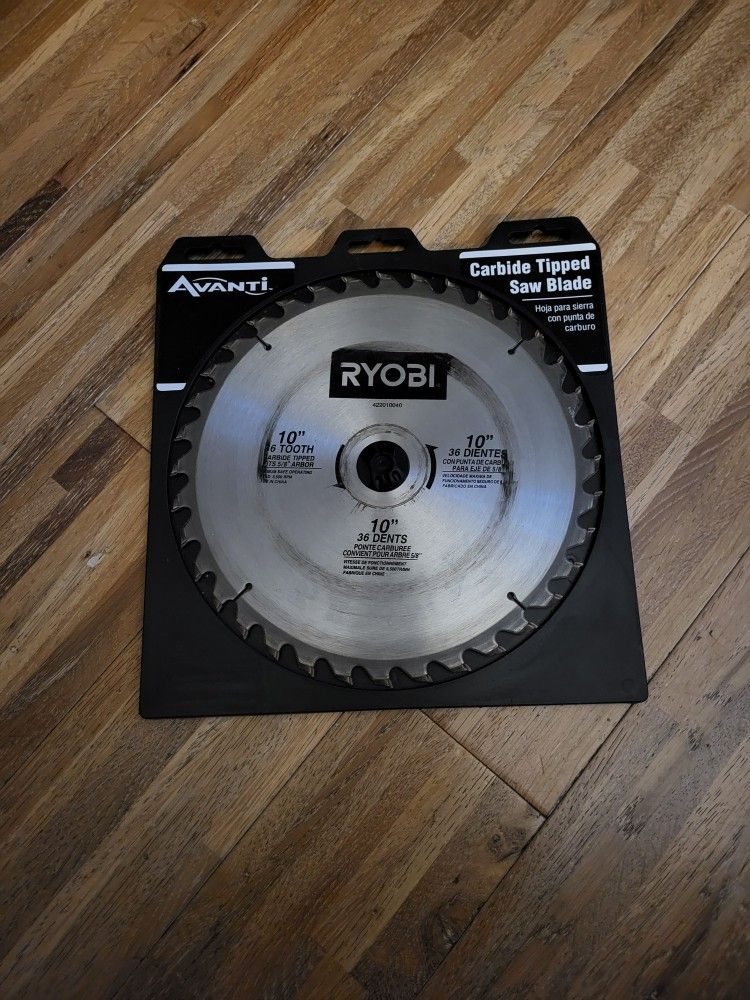 RYOBI 10" 26 TEETH CARBIDE TIPPED SAW BLADE