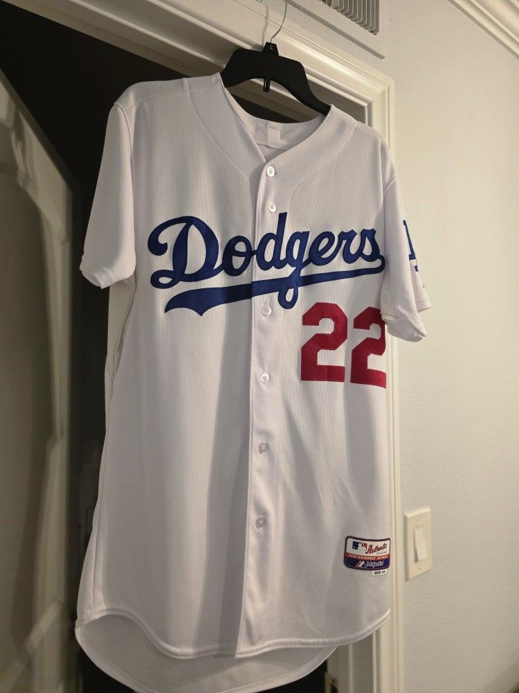 LA Dodgers Number 22 Majestic Authentic Collection Jersey