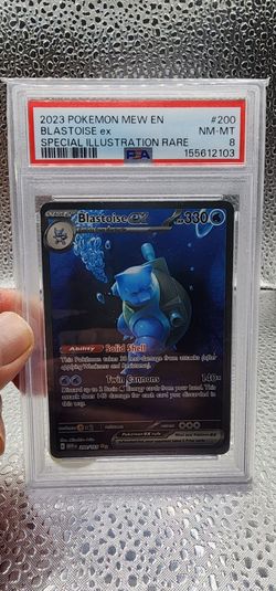 Blastoise ex 200 Special Illustration Rare 2023 Pokemon 151 Mew PSA 8 NM-MT