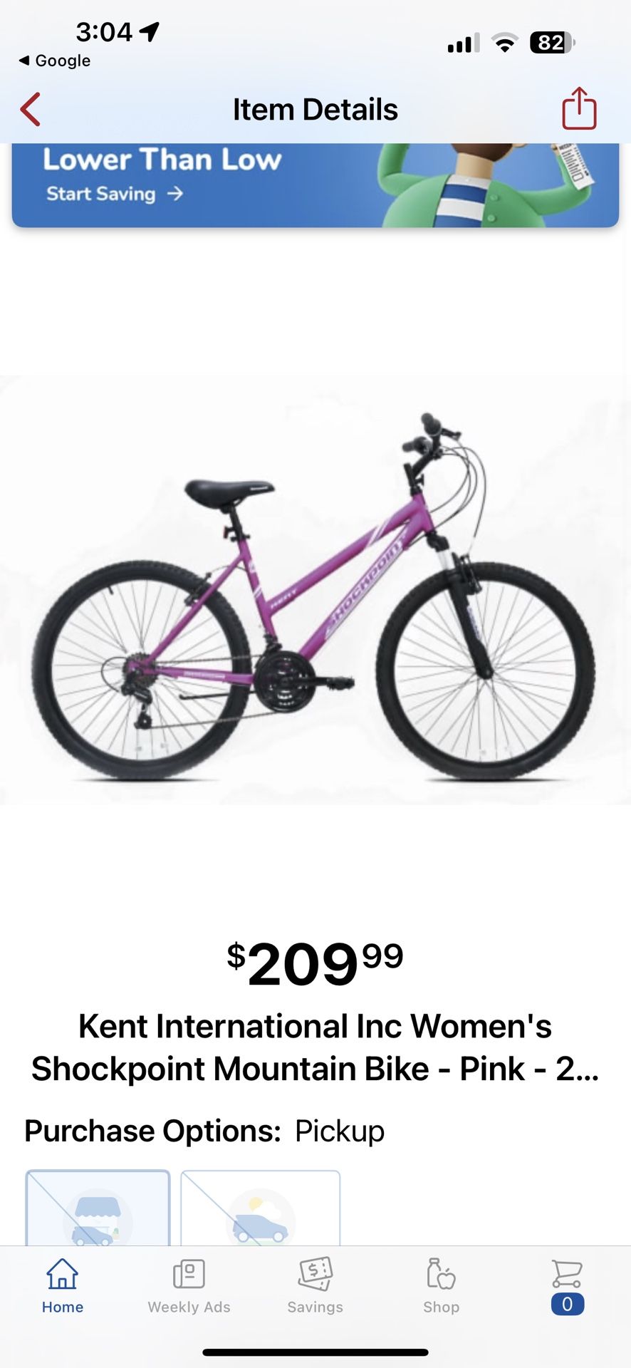Women Shock point Mountain Bike