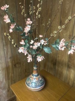 Cherry Blossom stems with a vase
