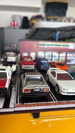 Diecast Miniature Car Collection with Diorama