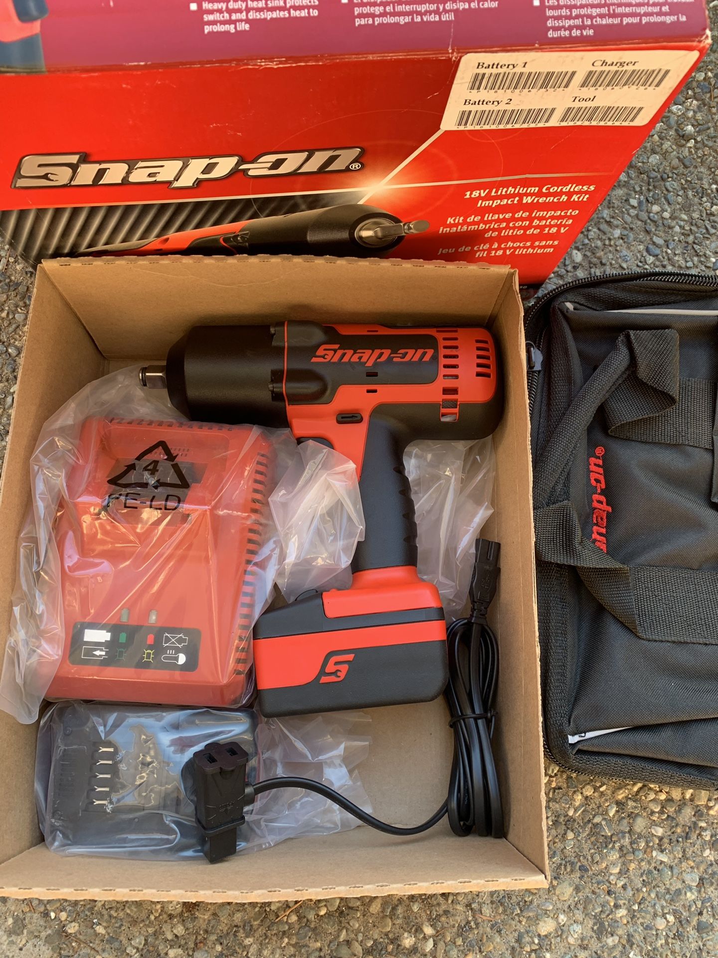Snap-on, Cordless 1/2” drive Cordless Impact Wrench