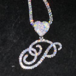 18 k Gold Plated Cursive P Pendant 