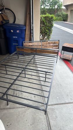 Bed frame and night stand