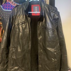 Men’s Buffalo Leather Jacket Size L 