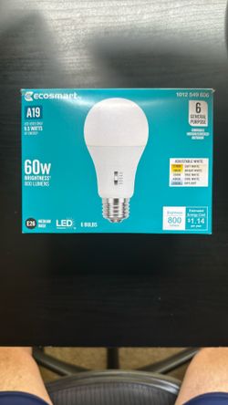 Light bulbs - 6 Pack - 65 Watt - Dimmable - 5-Shade