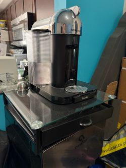 Nespresso machine with stand