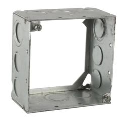 25 Pack Steel City ((contact info removed)34) 1-Outlet Extension Ring, 4 in L x 4 in W x 2-1/8 in D, Steel