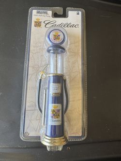 Blue Die-Cast 1920s Style Gas Pump Cadillac 8” Brand New